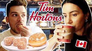 Brits Try Tim Hortons for the First Time! | TORONTO Series