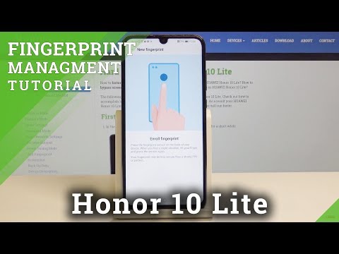 How to Add Fingerprint in Honor 10 Lite - Lock Screen Protection