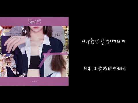 【韓中字】Kassy (케이시) - Don’t Forget (잊어가지마)