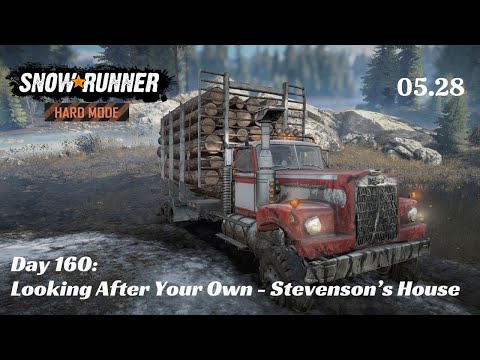 SnowRunner Hard Mode - R05 E28 - Looking After Your Own - Mr Stevenson's House