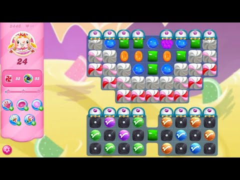 Candy Crush Saga LEVEL 2446 NO BOOSTERS (new version)