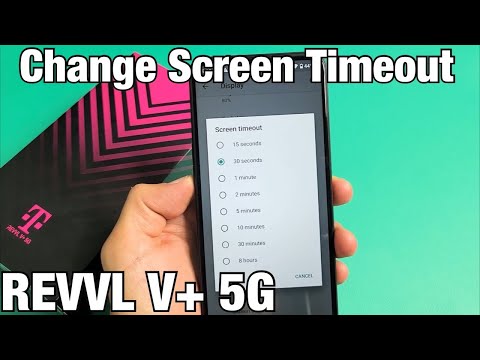 T-Mobile REVVL V+ 5G: How to Change Screen Timeout Time Before Phone Sleeps/Locks