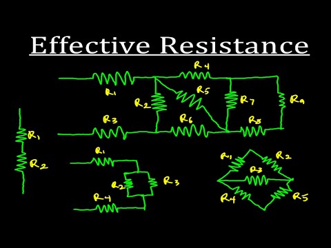 Equivalent (Effective) Resistance of Circuits - Series, Parallel and Complex Circuits.