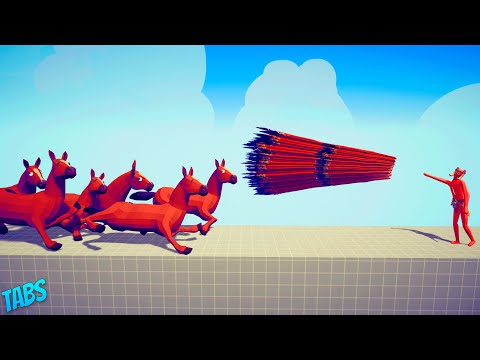 100x HORSES vs EVERY GOD | Totally Accurate Battle Simulator [TABS]