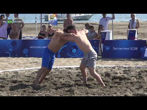 Round 2 Men's BW - 70 kg: N. AROUZMANIDIS (GRE) v. J. DOS SANTOS S (BRA)