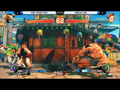 SSF4AE WNF SNAKE EYEZ VS NORCAL LPN - Socal Regionals 2014 Day 1