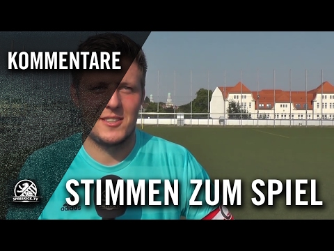 Die Stimme zum Spiel (Blau-Weiß Friedrichshain - Kickers Hirschgarten, Berliner Pokal der 1. Herren)