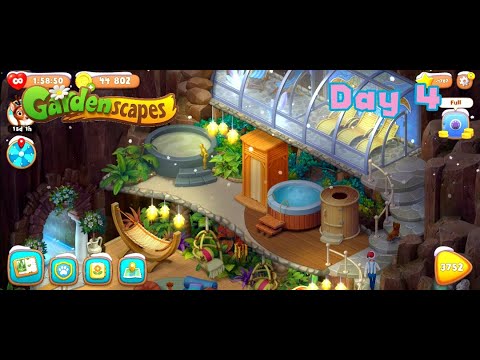 Gardenscapes - garden for the grand opening of Calvadori's time capsule! Area 24 Day 4