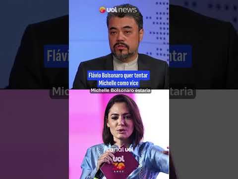 Flávio Bolsonaro quer tentar Michelle como vice após polêmica envolvendo Alfredo Gaspar