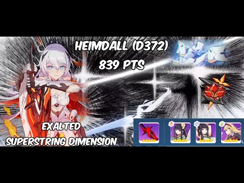HI3 SEA - [Red Lotus Exalted] Heimdall (D372) 839 Pts - HOF(S0) AE VK Fuxi Elf