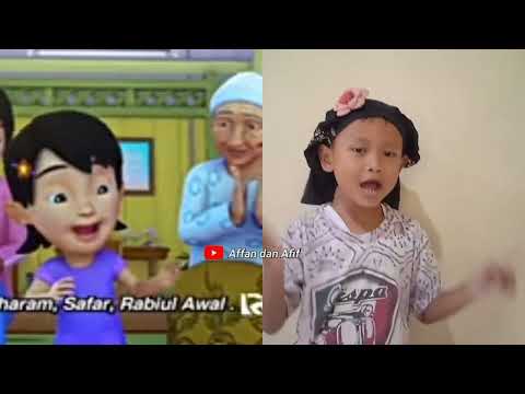 Lagu 12 Bulan Islam | Tiru Aksi Upin Ipin