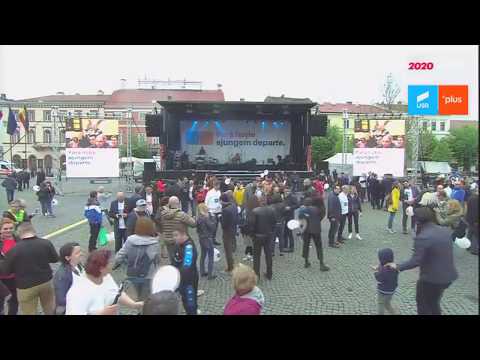 Julian M live in Piata Unirii, Cluj - meeting USR PLUS (05.05.19)[excerpt]