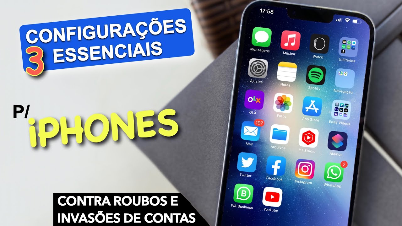 Como proteger seu iPhone em caso de roubo e invasões de contas bancarias 🏦?
