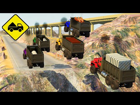 Beamng.Drive - High speed freaky jumps #62