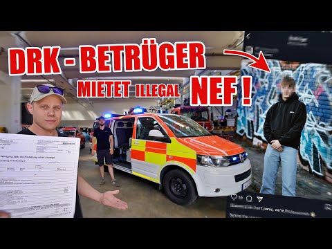 ❗️FAKE ❗️DRK - MITARBEITER mietet NOTARZTWAGEN und baut heftig SCH**E 👮🏻🤬ItsMarvin