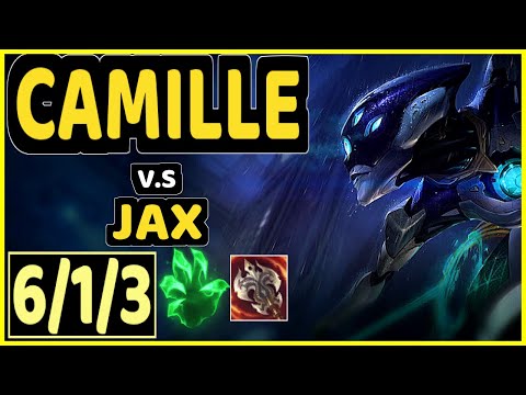 SCARFACE (CAMILLE) vs JAX - 6/1/3 KDA TOP GAMEPLAY - EUW Ranked GRANDMASTER