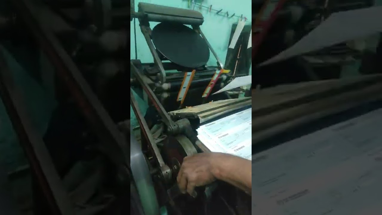 Tradil machine printing press old is gold #shorts