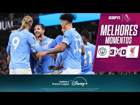 Gols e lances de Manchester City x Liverpool