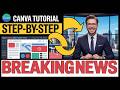 How To Make A Breaking News Video In Canva