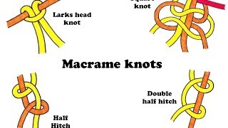 Basic macrame knots
