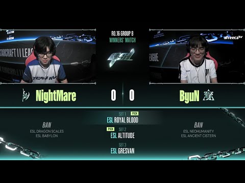 [2023 GSL S2] Ro.16 Group B Match3 NightMare vs ByuN