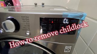 Removed child lock from LG washing machine as well other brands too #homeappliance #technology #lg