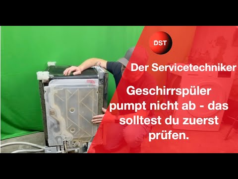 Spülmaschine pumpt nicht ab - Das solltest Du prüfen!