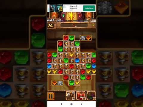 Jewel Legacy 💎 - Jewels & Gems Match 3 Puzzle 2020 Level 19 ⭐⭐⭐ no Booster 👑 Android Gameplay ✅
