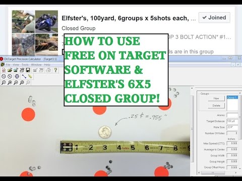 HOW TO USE FREE ON TARGET SOFTWARE, SCORE YOUR TARGET!