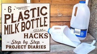 ★ 6 Plastic Milk Bottle Hacks (Simple, Useful & Free Gardening Tools)