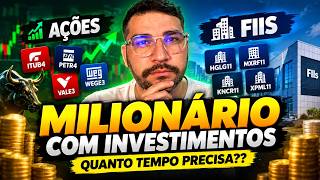 COMO SER MILIONÁRIO COM INVESTIMENTOS | CALCULADORA DO MILHÃO