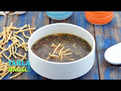 Manchow Soup, Veg Manchow Chinese Soup by Tarla Dalal
