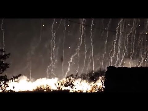 BREAKING 2018 Russian Air Strikes Yarmouk Syrian Israeli Golan Heights Border Raw Footage 7/24/18 Video