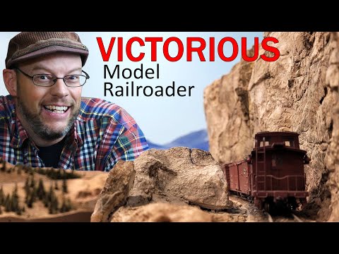 Fixed my failed paint job! Got a Rock painting tip for you. 🎨 Model Train Layout Update 91.