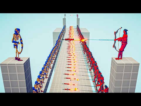 50x vs 50x RANGED TOURNAMENT - Totally Accurate Battle Simulator TABS