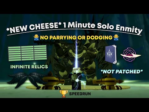 *NEW CHEESE* Solo Enmity in 1 Minute WITHOUT Parrying Or Dodging (UNPATCHED) | Deepwoken PVE