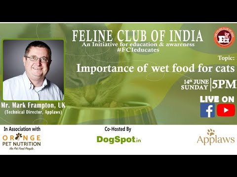 Webinar#10 Importance of Wet Food For Cats By Mr.Mark Frampton