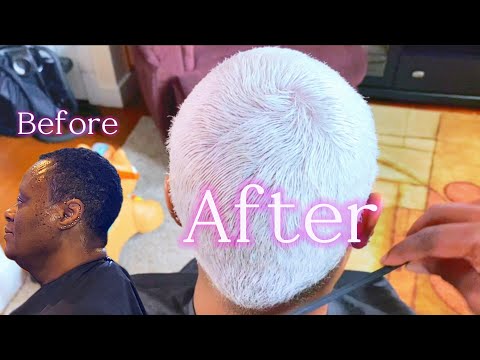 BLACK to ICY WHITE HAIR in less than 24hrs with this hair color remover | Brylyne V