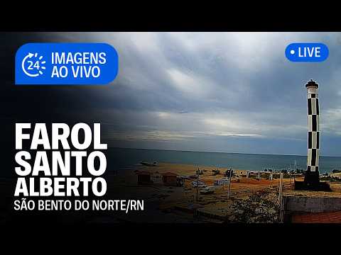 🔴 AO VIVO 24H: Farol Santo Alberto e Praia do Farol l Litoral Norte do RN