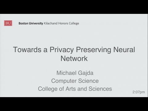Michael Gajda: Towards a Privacy-Preserving Neural Network