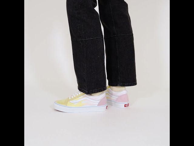 vans pink yellow