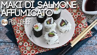 Come preparare il sushi a casa - Maki di salmone affumicato e avocado, PetitChef.it