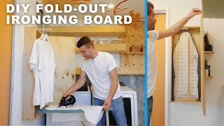 DIY FOLD-OUT IRONING BOARD w/ STORAGE | MODERN BUILDS