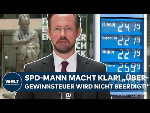 Video Thumbnail: SPRITPREISE: Trotz Einigung! SPD-Mann Wiese macht klar! „Übergewinnsteuer wird nicht beerdigt!“