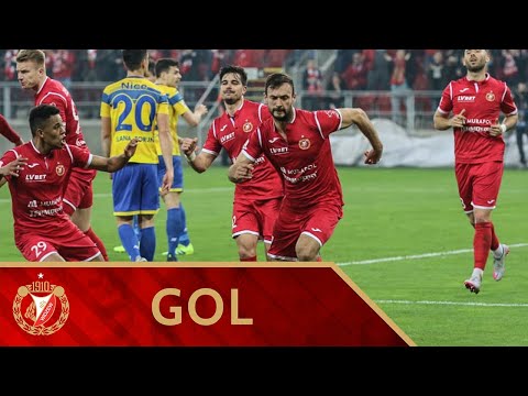 Widzew Łódź - Elana Toruń 1:1 - gol Daniela Tanżyny