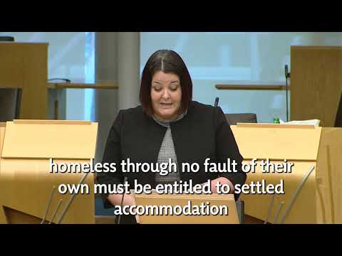 Ruth Maguire MSP Prevention homelessness duties