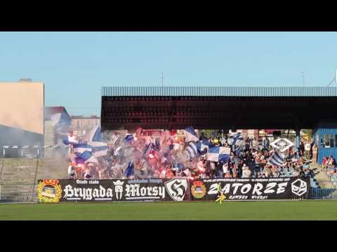 Doping kibiców w meczu Igloopol Dębica - Polonia Przemyśl 27.08.2016