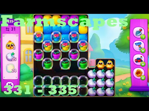 Farmscapes Level 331 - 335 HD Gameplay Walkthrough |  3 - match game | android | ios | pc | app