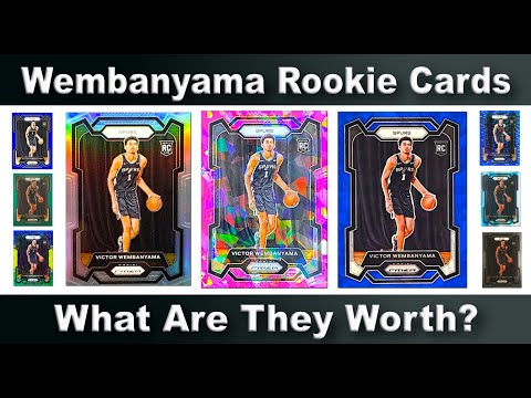 9 Different Victor Wembanyama Rookie Cards - What Are They Worth - 2023 Prizm #136
