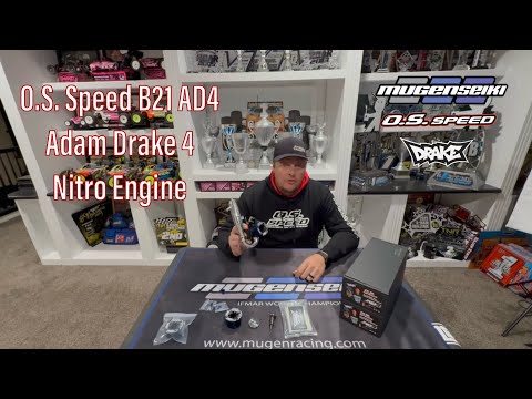 🔥 O.S. SPEED B21 ADAM DRAKE 4 Nitro-Motor 🔥
